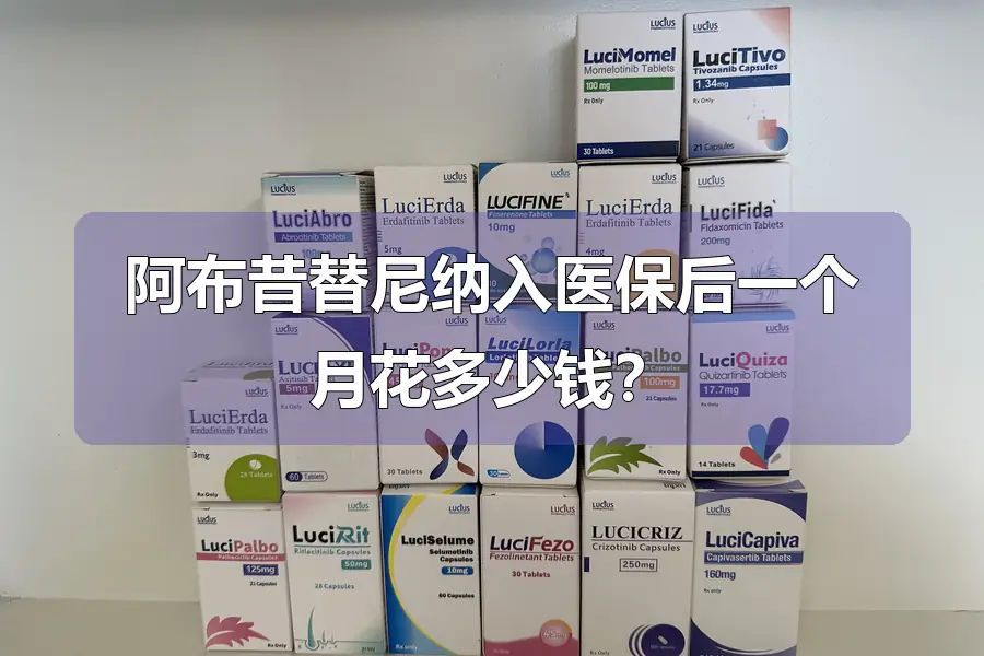 阿布昔替尼纳入医保后一个月花多少钱?